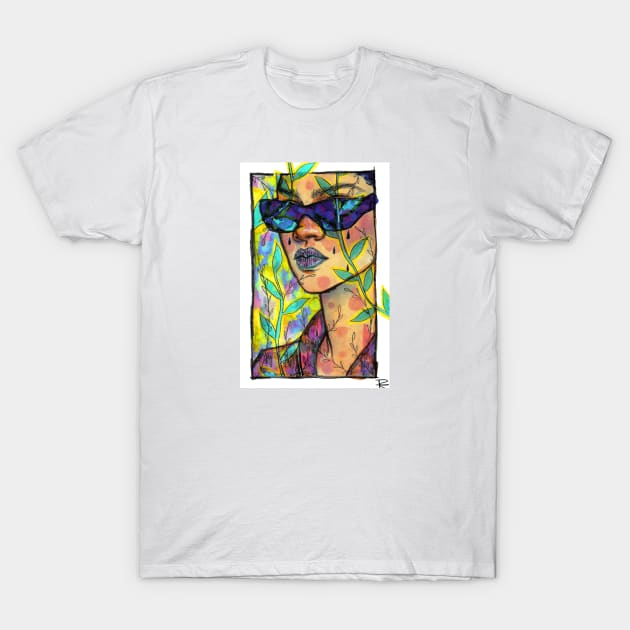 Tropical V T-Shirt by roselinestephania